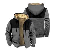 Genérico Chamarra Plumas Hombre, Chaqueta Casual Hombre Invierno,Chaqueta Tipo Sudadera con Capucha Y Bolsillo De Manga Larga De Polar para Hombre Talla Grande para OtoñO E Invierno