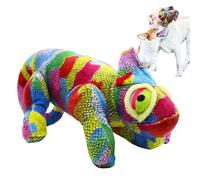 Genérico Chameleon Plush Dog, Dogs Teething Cartoon Plush Chameleon & Interactive Sound, Soft Chew for Indoor Play, Exercise and Fun, Suitable for Backyard, Bedroom, Balcony, Small to Large Dogs