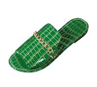 Genérico Chanclas Casa Mujer,Sandalias De Playa Con Estampado De Piedras Para Mujer De Verano Con Suela Suave Y Cadena Plana De Una Palabra Para Europa Y Estados Unidos
