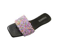 Generico Chanclas de novia de verano chanclas altas zapatillas ortopédicas mujer sanitarias chanclas mujer verano elegantes de marca zapatillas niño verano zapatillas mujer, Rosa, 41 EU