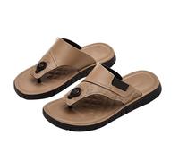 Genérico Chanclas Hombre Piscina Baratas Frosted Men's Shoes Outdoor Shoes Zapatillas De Futbol Junior (Khaki, 42)