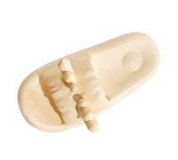 Generico Chanclas Inter Niño Zapatillas Mujer Verano De Casa Cerradas Zapatillas Novia Boda Zapatillas De Viaje Zapatillas De Pelo Chanclas De Verano Mujer Cómodas Rasgar, amarillo, 41 EU