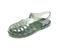 Genérico Chanclas Mujer Comodas Sandalias Mujer Verano Piscina Bailarina Ballet Malla Gelatina Transparentes Huecas Adultos Zapatos Ballet Playa Tacón Bajo CóModos Zapatos Zapatilla Sandalia