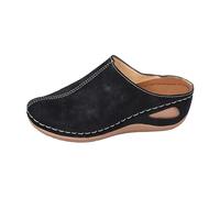 Genérico Chanclas Mujer Plataforma Sandalias Mujer Verano Casa Plataforma Con Puntera Moda CóModas y Casuales Playa Con Parte Superior Color Puro Sandalias Slippers Sandalias Barefoot Sandalia