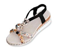 Genérico Chanclas Mujer Verano Sandalias Mujer Verano Comodas CuñA Con Suela Gruesa y Tacón Aguja Con Banda EláStica y Punta Redonda Tejidas para Slippers Zapatilla Sandalias Barefoot Sandalia