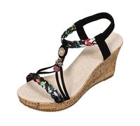 Genérico Chanclas Mujer Verano, Sandalias Mujer Verano CuñA, Plataforma Bohemias Moda Zapatos Casuales Elegantes Y CóModos El Zapatilla Sandalias Barefoot Sandalia Zapatillas Casa Chanclas Ducha