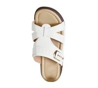Generico Chanclas ortopédicas mujer casa elegantes, sandals Open Toe Chanclas Empeine de piel Zapatillas con cuña suave plataforma Slippers Trekking Caminata Zapatos Soporte Arco Playa Piscina Mar