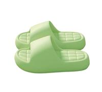 Genérico chanclas,pantuflas mujer verano,Women's Round Head Thick Bottom Hollow Out Wear Clip Toe Thick Bottom Slope Heel Slippers Hotel (Green, 40)