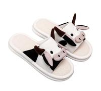 Genérico Chanclas Piscina MujerPantuflas de Lino con Estampado de Sandalias Cómodas para Casa y Exterior Verano (White, 37)