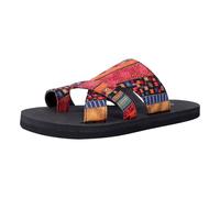 Genérico Chanclas Sandalias Cós De Verano para Mujer 2026 Pantuflas Bohemias Antideslizantes De Punta Abierta Sandaliascon Tira En T Elegantes Pantuflas Senderismo Oferta Primavera Verano