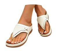Genérico Chanclas Verano,Sandalias De Verano para Mujer Estilo Retro con Bloqueo De Color TacóN Inclinado Suela Gruesa Boca De Pez Talla Grande