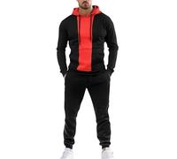 Generico Chándal de hombre completo para correr, cómodo, sudaderas con capucha y pantalones anchos, transpirable, fitness, conjuntos deportivos casuales Y2k Set Tracksuit Streetwear Otoño Invierno