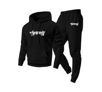 Genérico Chándal de Hombre, Tracksuit Gimnasio Deportes Moda Sweatpants Deportivas Correr Bolsillos Corta Conjunto Invierno, Chandal Termico, Ropa Hombre Gym, M
