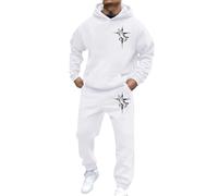 Genérico Chándal Hombre Capucha Cristo Sudadera y Pantalón Conjunto