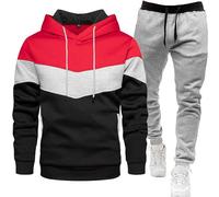 Genérico Chandal Hombre Completo Chandal Completo Hombre Deporte Sudadera Capucha Gimnasio Conjunto Invierno Sweatshirt Popular 2#Verde Fluorescente L
