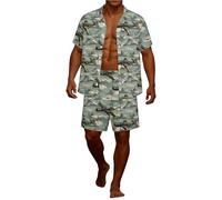 Genérico Chándal manga corta hombre Trajes completos para actividades deportivas Perfecto para deportes al aire libre Fácil de lavar y cuidar Ligero y transpirable Buena libertad de movimiento