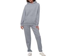 Genérico Chandal Mujer Completo Conjuntos Deportivo Conjunto Mujer Vestir Dos Piezas Con Capucha Manga Larga Sudadera y Pantalones Ropa Deportiva Invierno Otoño Sudadera Gimnasio Deportivos Jogger