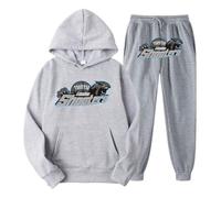 Genérico Chándal NOFS Hombre,Conjunto de 2 Piezas con Capucha y Pantalones de Jogging,Traje Deportivo para el Tiempo Libre,Fleece Chandal con impresión de Logotipo,Unisex