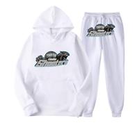 Genérico Chándal NOFS Hombre,Conjunto de 2 Piezas con Capucha y Pantalones de Jogging,Traje Deportivo para el Tiempo Libre,Fleece Chandal con impresión de Logotipo,Unisex