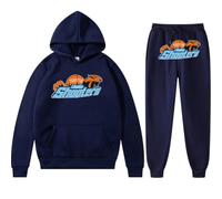 Genérico Chándal NOFS Hombre,Conjunto de 2 Piezas con Capucha y Pantalones de Jogging,Traje Deportivo para el Tiempo Libre,Fleece Chandal con impresión de Logotipo,Unisex