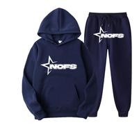 Genérico Chándal para Hombre Conjunto de 2 Piezas con Capucha y Pantalones de Jogging, Traje Deportivo para el Tiempo Libre,Fleece Chandal con impresión de Logotipo,Unisex