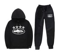 Genérico Chándal para Hombre Conjunto de 2 Piezas con Capucha y Pantalones de Jogging, Traje Deportivo para el Tiempo Libre,Fleece Chandal con impresión de Logotipo,Unisex