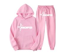 Genérico Chándal para Hombre Conjunto de 2 Piezas con Capucha y Pantalones de Jogging, Traje Deportivo para el Tiempo Libre,Fleece Chandal con impresión de Logotipo,Unisex