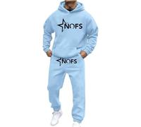 Genérico Chándal para Hombre Conjunto de 2 Piezas con Capucha y Pantalones de Jogging, Traje Deportivo para el Tiempo Libre,Fleece Chandal con impresión de Logotipo,Unisex