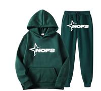 Genérico Chándal para Hombre Conjunto de 2 Piezas con Capucha y Pantalones de Jogging, Traje Deportivo para el Tiempo Libre,Fleece Chandal con impresión de Logotipo,Unisex