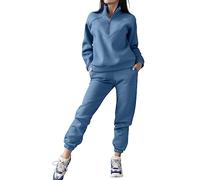Genérico Chándales Mujer Completo Conjunto Deportivo Mujer Spring And Otoño Moda Casual Hooded Sweater De Dos Piezas Set Manga Larga Color Sólido Polar Sweetheart Set Calidez De Invierno