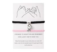 Genérico chapado 8 hombre regalo varias joyas His And Hers Adjustable 8 Love Heart Pulsera Jewelry Ancho Frases Pulsera Para Con Joyería, talla única, Metal, No Gemstone