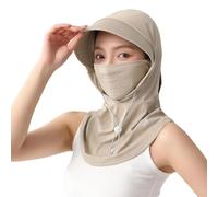 Generico Chapeau Cyclisme Anti UV UPF50 - couvre nuque Protection Solaire | Bonnet respirant extérieur randonnée vélo Plage | Masque Capuche Anti Visage | Chapeau Pliable Ajustable Coupe Voyage, verde