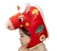 Generico Chapeau Déguisement Cheval - Collection Déguisement Nouvelle Saison | Accessoire Photographique Nouvel An Chinois | Carnaval, Festival, Vacances, Aniversaire, Célébration, Femmes et Adultes