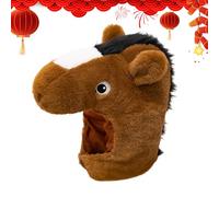 Genérico Chapeau Déguisement Cheval - Collection Déguisement Nouvelle Saison | Accessoire Photographique Nouvel An Chinois | Carnaval, Festival, Vacances, Anniversaire, Célébration, Femmes et Adultes