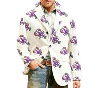 Genérico Chaqueta Blazer Hombre Americana Moda - Chaqueta de Pana Carnival Velvet para Eventos Formales y Ropa Informal Negocios con un Corte Moderno diseño Elegante.