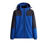 Genérico Chaqueta Chandal Hombre - Chaqueta De Abrigo De Manga Larga con Bolsillo con Cremallera A Juego De Colores De Ocio para Hombre (Blue XL)