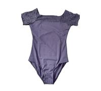 Genérico Chaqueta de Danza Ballet Mallas de Ballet for Mujer, Malla for Adultos, Cuello de Malla con Hebilla Oculta, Ropa de Baile, Malla de Ballet(Dark Blue,M)