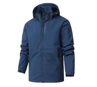 Genérico Chaqueta De Hombre Chaqueta Trabajo Hombre Nieve Ligera Softshell Running Impermeable Negra Larga Chaquetas Deporte Ropa Marca Outlet 13#Azul 3XL