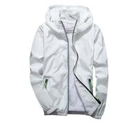 Generico Chaqueta de hombre ligera con cuello de manga larga y capa de verano anti para entretiempo, elegante y cómoda, para correr, senderismo, al aire libre, primavera, otoño, tiempo libre, Color