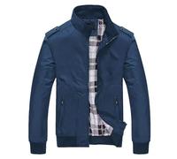 Generico Chaqueta de hombre ligera senderismo multibolsillos carga chaquetas moderno ajuste normal elegante camping estilo béisbol para actividades al aire libre oficina pesca fotografía ciclismo
