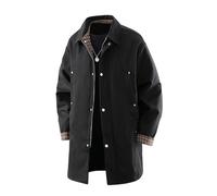 Genérico Chaqueta de Invierno para Hombre Acolchada y Cálida Resistente Al Viento y Al Agua Abrigo Robusta de Exterior y Lluvia con Capucha Chaqueta Encerada Inglesa Acolchada Country