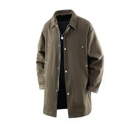 Genérico Chaqueta de Invierno para Hombre Acolchada y Cálida Resistente Al Viento y Al Agua Abrigo Robusta de Exterior y Lluvia con Capucha Chaqueta Encerada Inglesa Acolchada Country