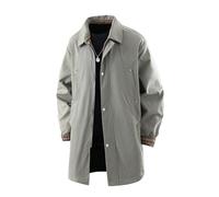 Genérico Chaqueta de Invierno para Hombre Acolchada y Cálida Resistente Al Viento y Al Agua Abrigo Robusta de Exterior y Lluvia con Capucha Chaqueta Encerada Inglesa Acolchada Country