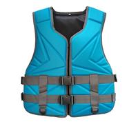 Generico Chaqueta de natación para adultos y niños chaqueta flotante para pesca, vela, surf, remo, esnórquel, canotaje, kayak para deportes acuáticos, 01 Cielo Azul, Medium