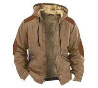 Genérico Chaqueta de Nieve Hombre, Paño Acolchada Polar Chaquetón Casual Pelo Borrego Abrigo 3/4, Acolchado Aviador Tactica Trekking Plumas Largo, Parka Hombre Invierno, 4XL