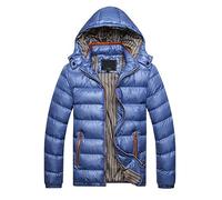 Genérico Chaqueta Hombre Invierno - Cazadora Acolchada Hombre Chaqueta de Engrosamiento cálido Sombrero Algodón Invierno Hombres Abrigo extraíble de algodón Acolchado Abrigos y Chaquetas para Hombres