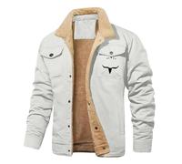 Genérico Chaqueta Hombre Invierno con Capucha Polar Militar Elegante Chaqueta Hombre Trabajo Parka Bomber Tallas Grandes Nieve Sudadera Deportiva Otoño Rebajas 2#Blanco XL