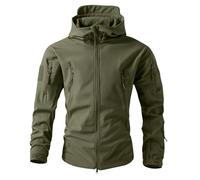 Genérico Chaqueta Hombre Invierno con Capucha Polar Nieve Elegante Chaqueta Hombre Trabajo Chaquetones Bomber Tallas Grandes Paño Sudadera Ski Otoño Rebajas 2#Verde M