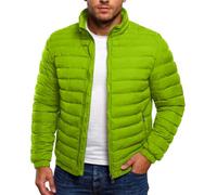 Genérico Chaqueta Hombre Invierno Cortavientos Hombre Bomber Jacket Elegante Deportiva Casaca Invierno Chaquetas Clásico 2#Verde Fluorescente M