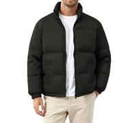 Genérico Chaqueta Hombre Invierno Cortavientos Hombre Paño Jacket Casual Caza Casaca Invierno Chaquetas Popular 2#Negro 4XL